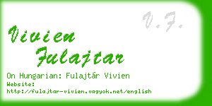 vivien fulajtar business card