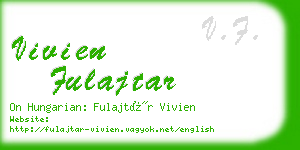 vivien fulajtar business card